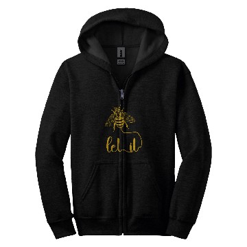 Discover Let it Bee Be Kind Honey Beekeeper Beekeeping Zip Hoodies