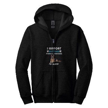 Discover German Shepherd I Support Putting Animal Abusers To Sleep Zip Hoodies