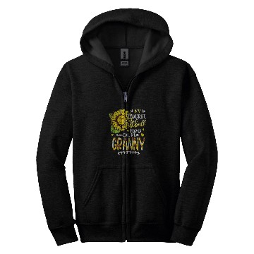 Discover My Favorite Softball Player Call Me Granny Sunflower Zip Hoodies