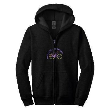 Discover Man Cyclist Cycling Bicycle Funny Sloth Zip Hoodies
