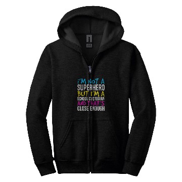 Discover School Custodian Superhero Janitor 22 Zip Hoodies