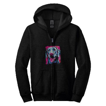 Discover Labrador Retriever Pink Zip Hoodies