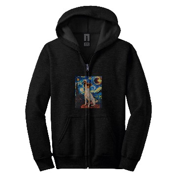 Discover Total Solar Eclipse Toy Fox Terrier Dog Zip Hoodies
