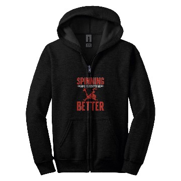 Discover Spinning Makes Everything Better Spin Class Indoor Cycling Zip Hoodies