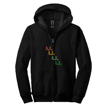 Discover Smilemoretees Fun Colorful Artificial Intelligence AI Art Zip Hoodies