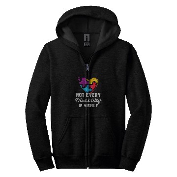 Discover Not Every Disability Is Visible Epilepsy Awareness Purple Zip Hoodies