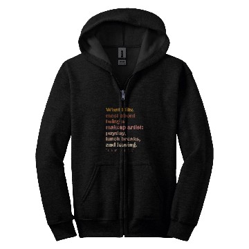 Discover Moody makeup artist Boho vintages funny Zip Hoodies