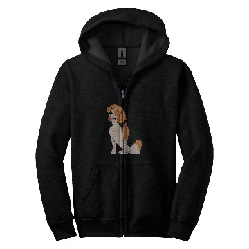 Discover I raise a beagle Zip Hoodies