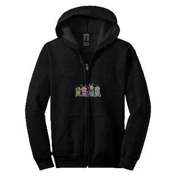Discover Labrador Dog Coffee Lover Easter Bunny Zip Hoodies