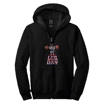 Discover Leg Day german shorthaired pointer Zip Hoodies