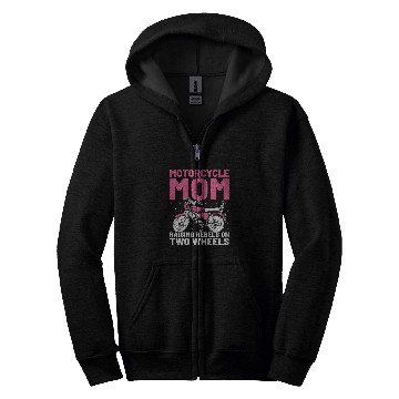 Discover Motorcycle Mom Raising Rebels On Two Wheels Zip Hoodies
