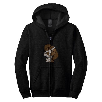 Discover Smileteespetsa Cute German Shorthaired Pointer Dog Face Zip Hoodies