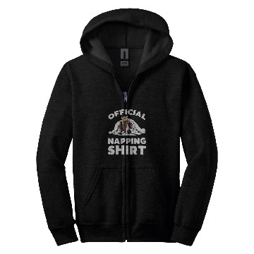 Discover Sleeping German Shorthaired Pointer Dog 1 Zip Hoodies