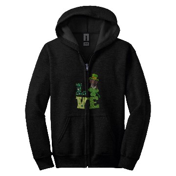 Discover German Shorthaired Pointer Dog St  Patricks Day Funny Irish Zip Hoodies