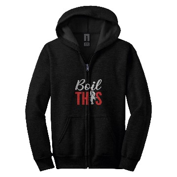 Discover Crawfish Boil Chef Zip Hoodies