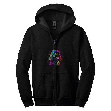 Discover Poodle Designer Zip Hoodies