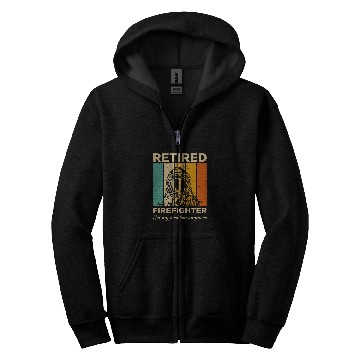 Discover Retired Firefighter Not My Problem Anymore Firefighting Zip Hoodies