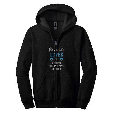 Discover This Dude Loves His German Shorthaired Pointer Zip Hoodies