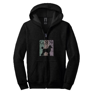 Discover Poodle Dog Periodic Table Elements Dog Lover Canine 1 Zip Hoodies
