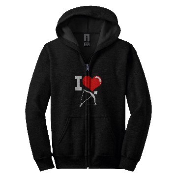 Discover I Love Archery Zip Hoodies