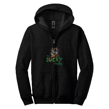 Discover Majestic Husky Gnome A St  Patricks Celebration 3 Zip Hoodies