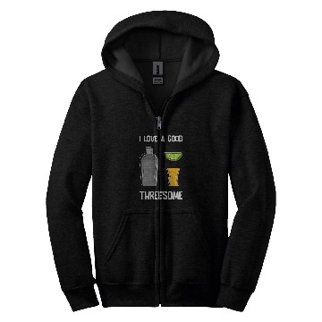 Discover Threesome Bartender Tequila Drinking Zip Hoodies