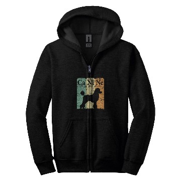 Discover Poodle Dog Periodic Table Elements Dog Lover Canine 3 Zip Hoodies