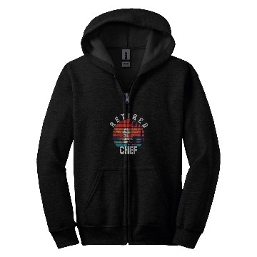 Discover Retired Chef Retirement 2Summer Vacation Sunset Zip Hoodies