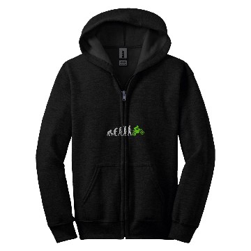 Discover Motorcycle Motorcyclist Motocross Supercross Enduro Evolution Zip Hoodies