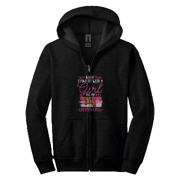 Discover Never stand between a Girl and her Labradoodle Zip Hoodies