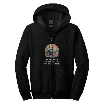Discover Im an Artist I Do ClickClickClick On The Computer Zip Hoodies