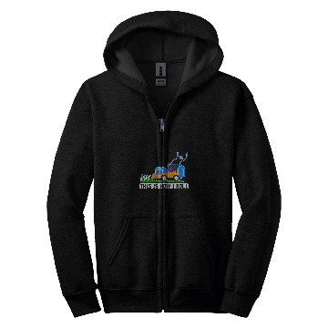 Discover Lawn Mowing Humor Landscaping Janitor Zip Hoodies