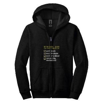 Discover School Bus Pre Trip Checklist Encourage Bus Drive Life Zip Hoodies