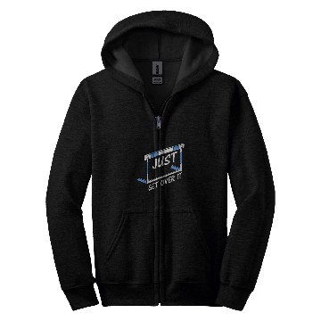 Discover Track And Field Hurdler Just Get Over It Zip Hoodies