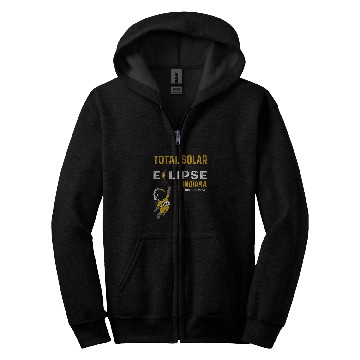 Discover Totale Solar Eclipse indianas April 8th Astronaut Eclipse Zip Hoodies