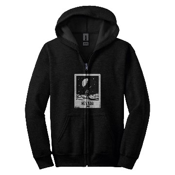 Discover Nevada 1969 Astronaut Moon Landing Area 51 Zip Hoodies