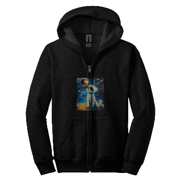 Discover Total Solar Eclipse Maltese Dog Zip Hoodies