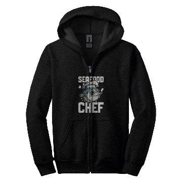 Discover Seafood Chef Delicious Swordfish Hobby Chef Zip Hoodies