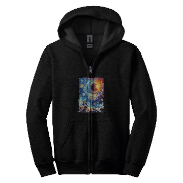 Discover View Totality April 8 2024 Astronomy Astronaut Solar Eclipse Zip Hoodies