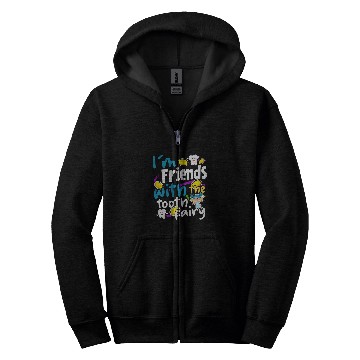 Discover Im friends with the tooth fairy 2Dentist Zip Hoodies