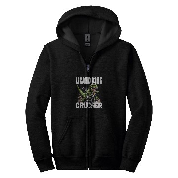 Discover TRexs And Motorcycle Lizard King Cruiser Zip Hoodies