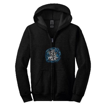 Discover Underground Mining Gold Miner Digger Coal Mining Zip Hoodies