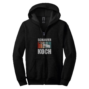 Discover Sharp Cooking knifes Kitchen Hobby Chef Chef Zip Hoodies