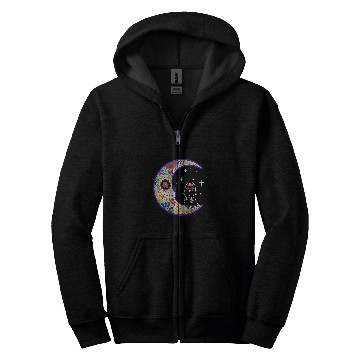 Discover Skeleton Skulls Maltese Dia de Los Muertos Skull Zip Hoodies