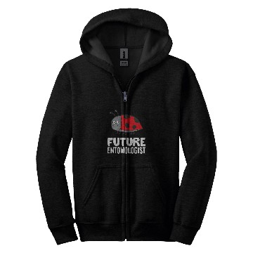 Discover Ladybug Insect Entomology Future Entomologist Zip Hoodies