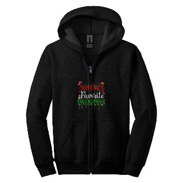 Discover Santas Favorite Programmer Funny xmass Pyjama Christmas 2 Zip Hoodies