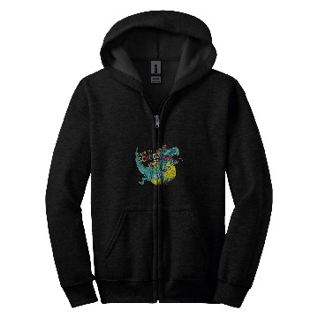 Discover Back To School TRexs Raptor Tyrannosaurus Rexs Student Zip Hoodies