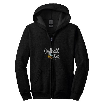 Discover Softball Bee Sport Funny Bumblebee Zip Hoodies