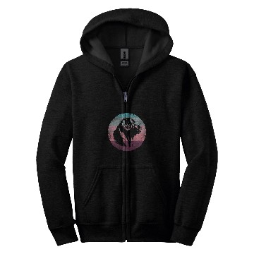Discover Retro vintages Design Saint Bernard Dog 1 Zip Hoodies