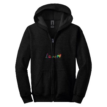 Discover Love Border Collie Tie Dye Paw Mom Dad Zip Hoodies